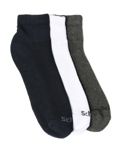 

Scholl Men Pack of 3 Ankle-Length Socks, Grey