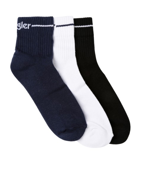 

Wrangler Men Pack of 3 Ankle-Length Socks, White