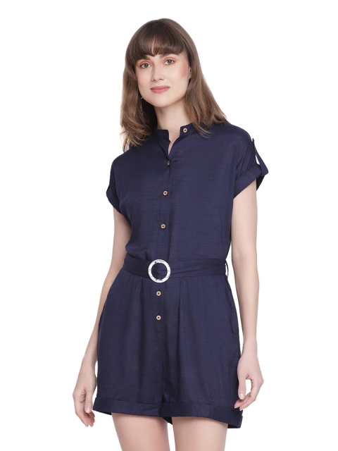 

DRAAX Fashions Navy Blue Jumpsuit