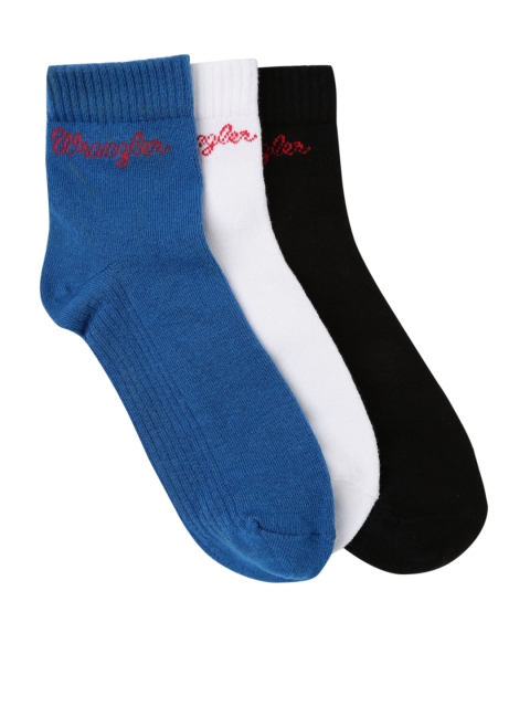 

Wrangler Men Pack of 3 Ankle-Length Socks, White