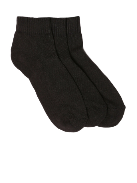 

Wrangler Men Pack of 3 Ankle-Length Socks, Black