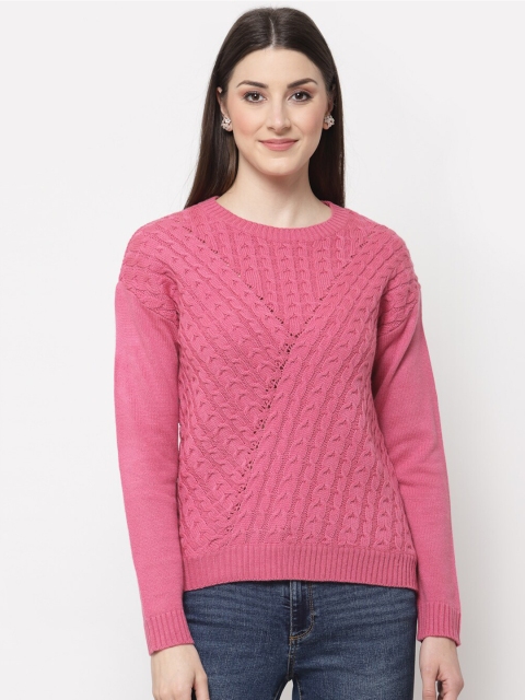 

Club York Women Pink Acrylic Pullover
