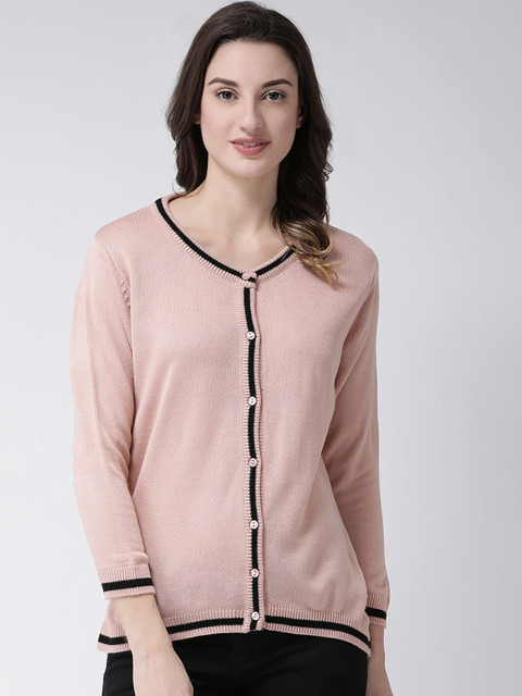 

Club York Women Pink & Black Cardigan
