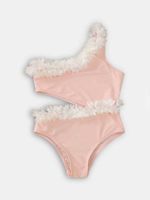 

Hopscotch Girls Pink Embellished Swimwear Bikini