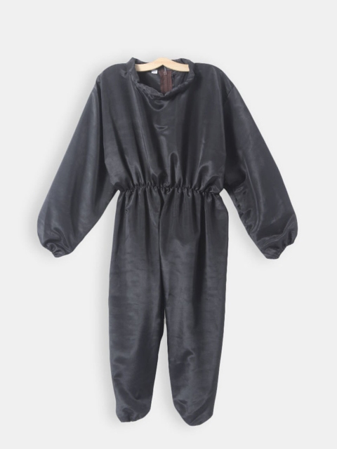 

Hopscotch Unisex Kids Black Basic Jumpsuit