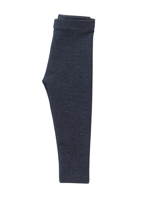 

next Girls Blue Ankle-Length Striped Leggings