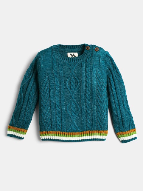 

Hopscotch Boys Navy Blue Cable Knit Pullover