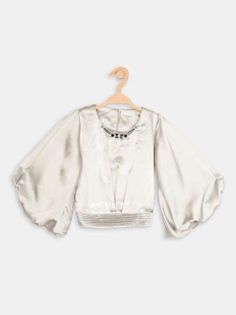 

Hopscotch Off White Studded Top