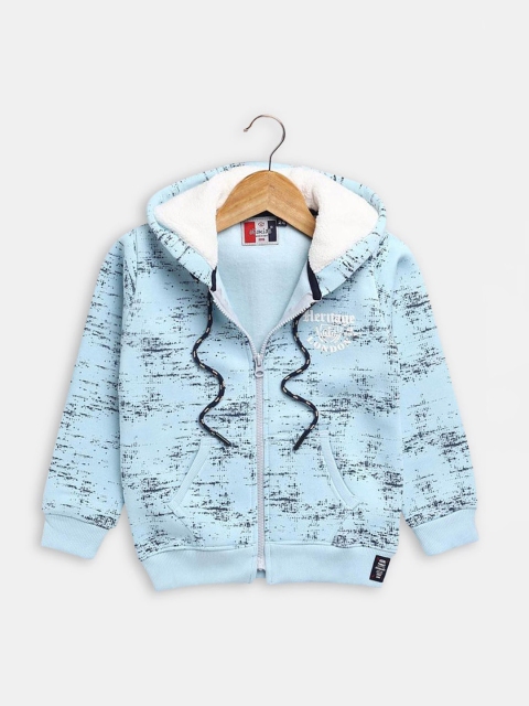 

Hopscotch Boys Blue Pure Cotton Open Front Jacket