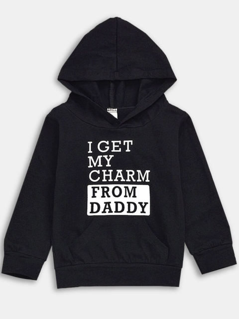 

Hopscotch Boys Black Hooded Sweatshirt