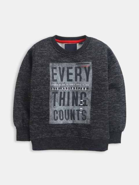 

Hopscotch Boys Grey Printed Sweatshirt