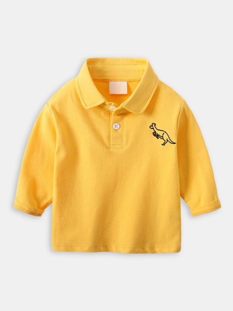 

Hopscotch Boys Yellow Polo Collar T-shirt