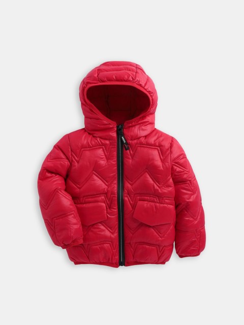 

Hopscotch Boys Red Puffer Hooded Jacket