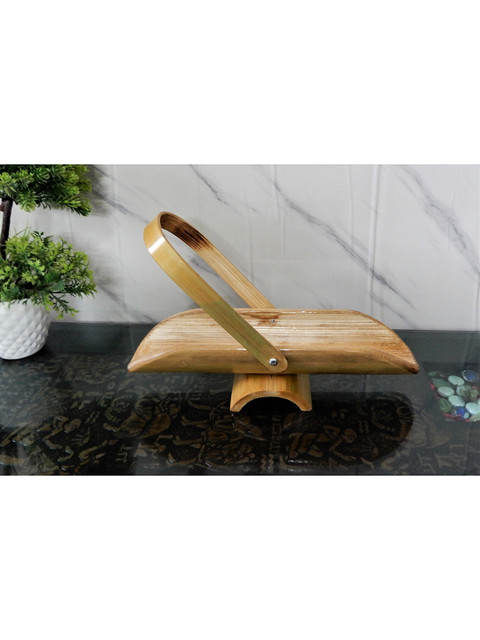 

Disoo Fashions Brown Solid Wooden Fruit Basket Trays