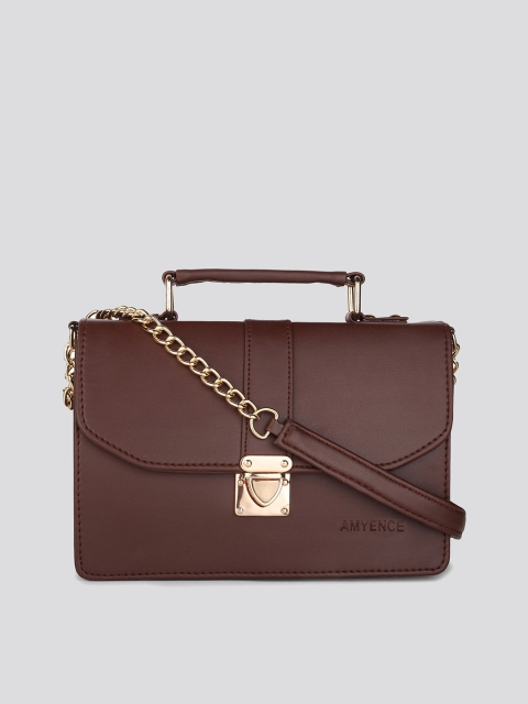 

AMYENCE Women Brown Structured Satchel