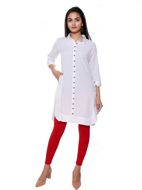 

SUTI White Shirt Collar Tunic