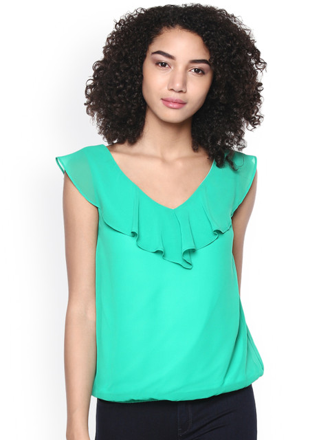 

Harpa Women Green Blouson Top