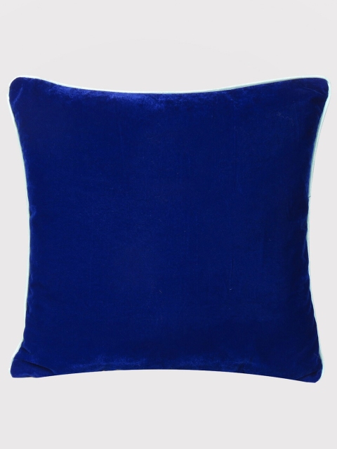 

OUSSUM Blue & White Velvet Square Cushion Covers