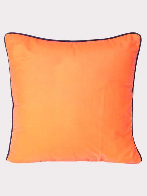 

OUSSUM Orange & Blue Velvet Square Cushion Covers