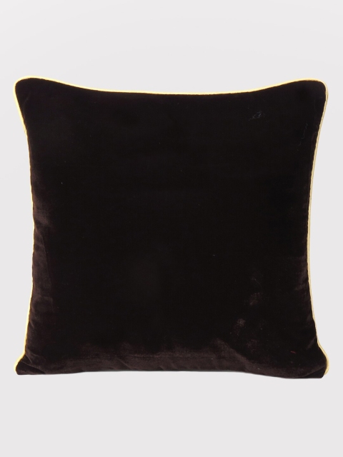 

OUSSUM Brown & Cream-Coloured Velvet Square Cushion Covers