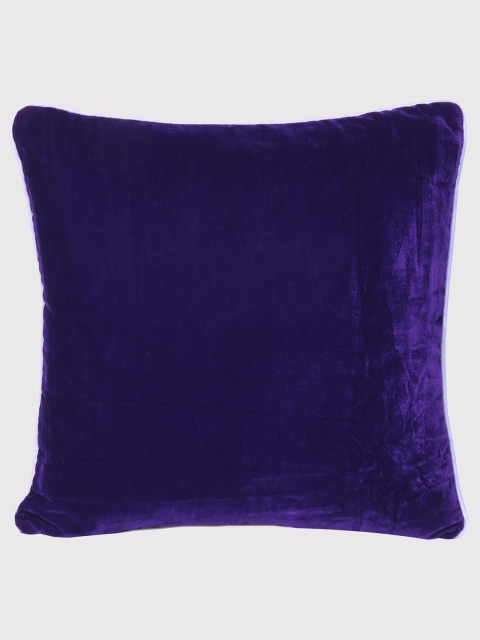 

OUSSUM Purple Velvet Square Cushion Cover with Zipper