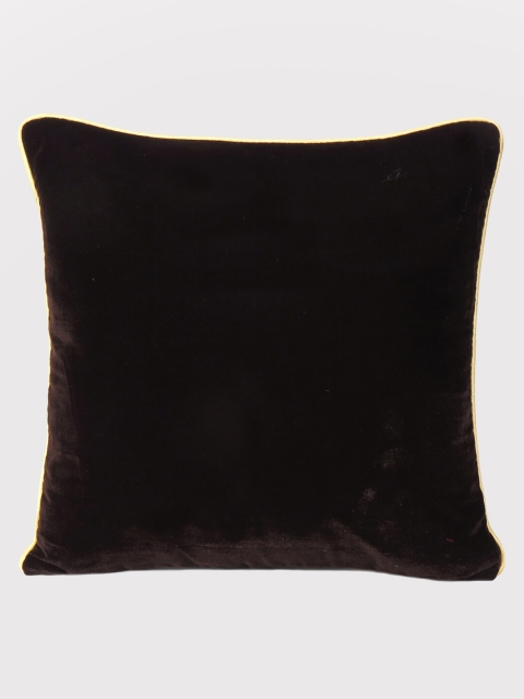 

OUSSUM Brown & Cream-Coloured Velvet Square Cushion Covers
