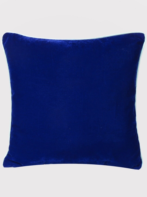 

OUSSUM Blue & White Velvet Square Cushion Covers