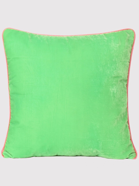 

OUSSUM Green & Pink Velvet Square Cushion Covers