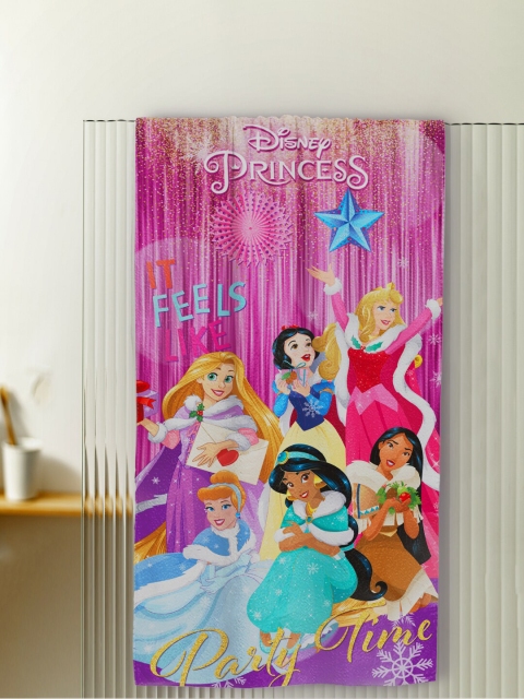 

YK Girls Pink Princess Printed Pure-Cotton 280GSM Bath Towels