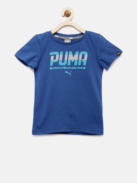 

PUMA Boys Blue Printed T-Shirt