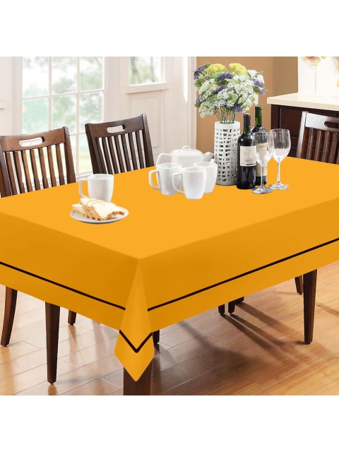 

Lushomes Yellow Solid Pure Cotton Table Cloth