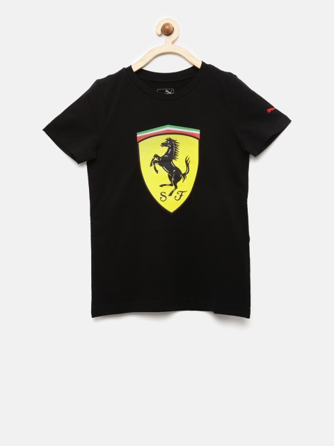 

PUMA Motorsport Ferrari Boys Black Printed T-Shirt