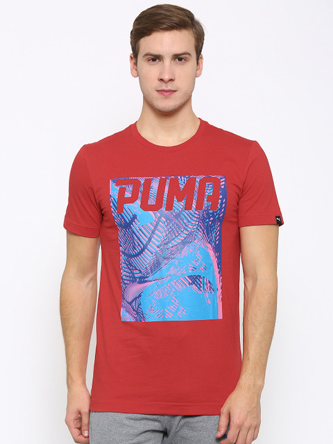 

Puma Red Printed Slim Fit T-Shirt
