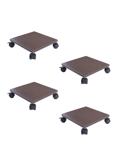 

Sharpex Set of 4 Brown Solid Engineered Wood Stand