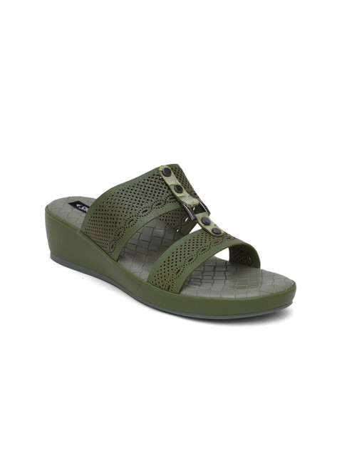 

Sherrif Shoes Green Platform Sandals