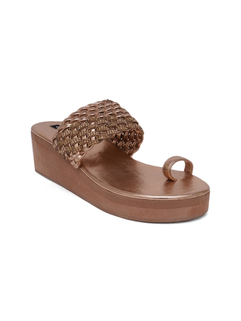 

Sherrif Shoes Rose Gold Platform Heels
