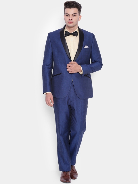 

SUITLTD Blue Single-Breasted Slim Fit Party Suit