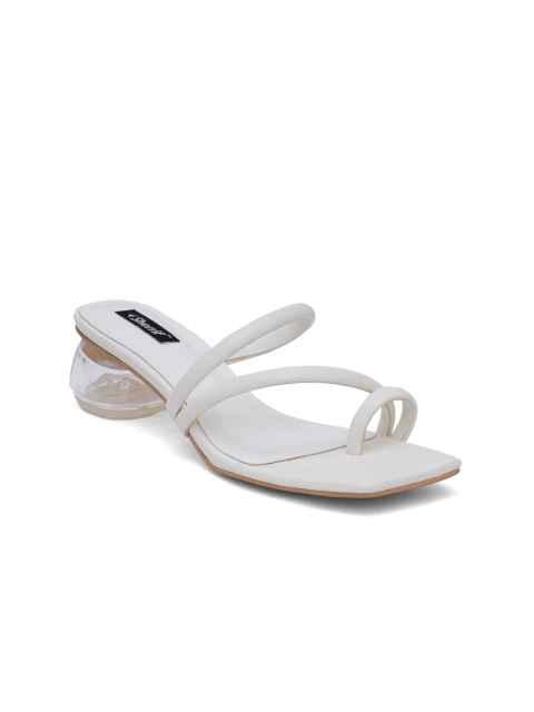 

Sherrif Shoes Women White Solid Synthetic Party Block Heels