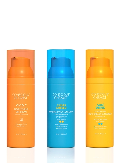 

Conscious Chemist Set Of 3 Sun Defense Discovery Pack 925gm, Blue