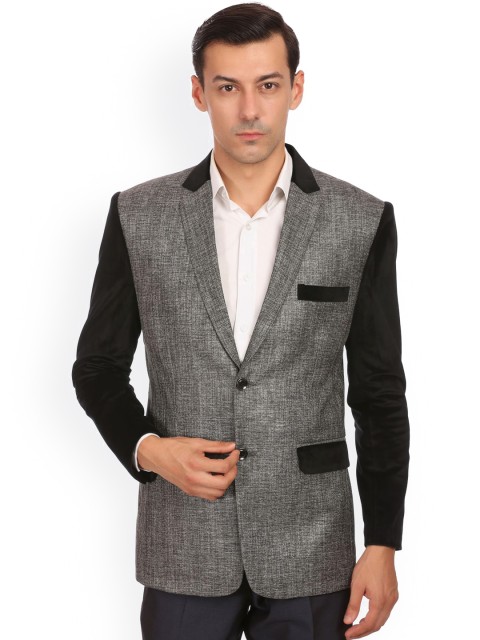 

Wintage Grey & Black Blazer