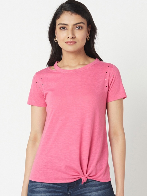 

Miss Grace Pink Solid Top
