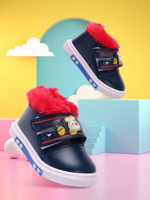 

FAST TRAX Unisex Kids Blue Printed Slip-On Sneakers