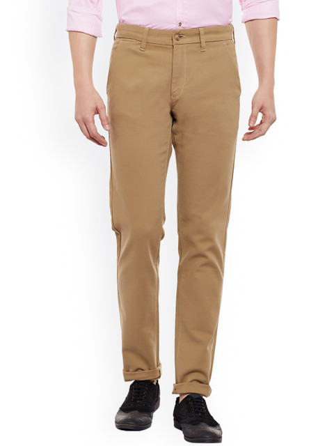 

Numero Uno Men Khaki Slim Fit Solid Chinos