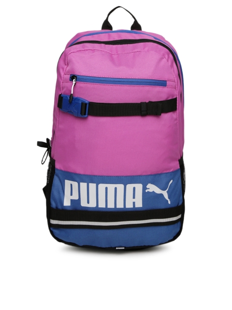 

PUMA Women Purple & Blue Colourblocked Deck Backpack