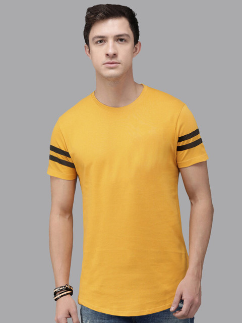 

Trends Tower Men Yellow Solid T-Shirt