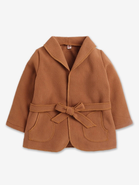 

Hopscotch Girls Brown Solid Trench Coat