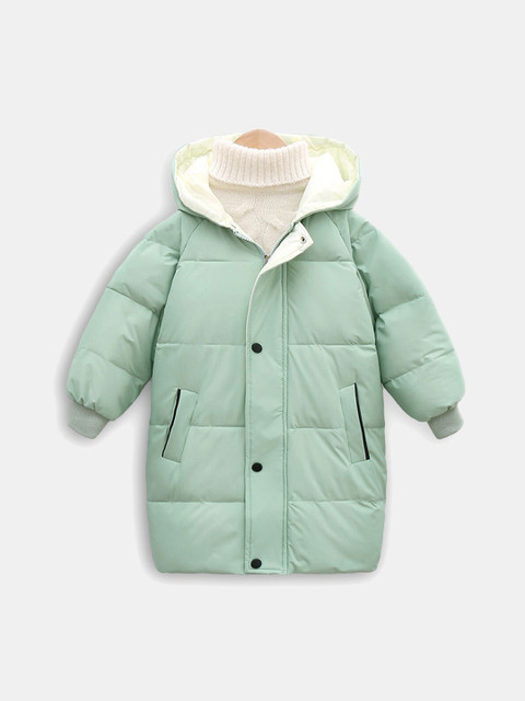 

Hopscotch Girls Green Full-Sleeve Solid Coats