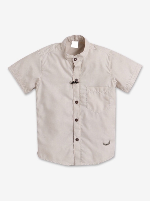 

Hopscotch Boys Cream-Coloured Casual Shirt