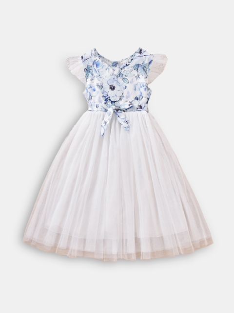

Hopscotch Blue Floral Peplum Dress