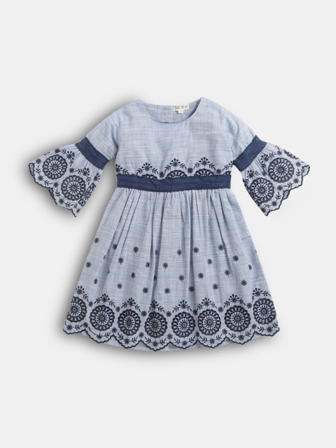 

Hopscotch Girls White Cotton Casual Dress